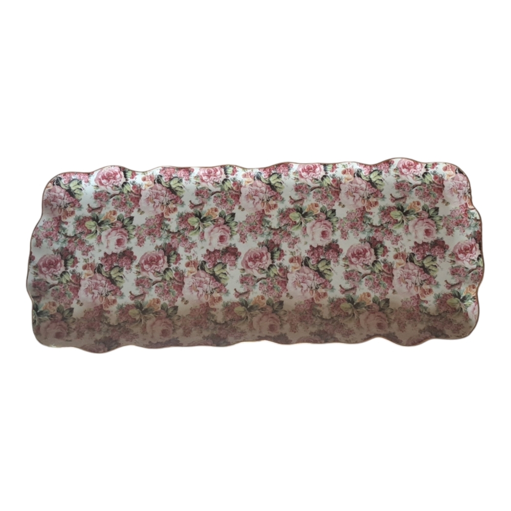Brum Bros Formalities June Rose Chintz platter